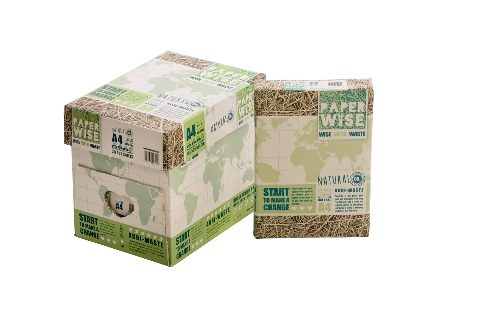 PaperWise Natural CSR copy printing paper A4 7 gram wisewithwaste sustainable eco friendly paper office c