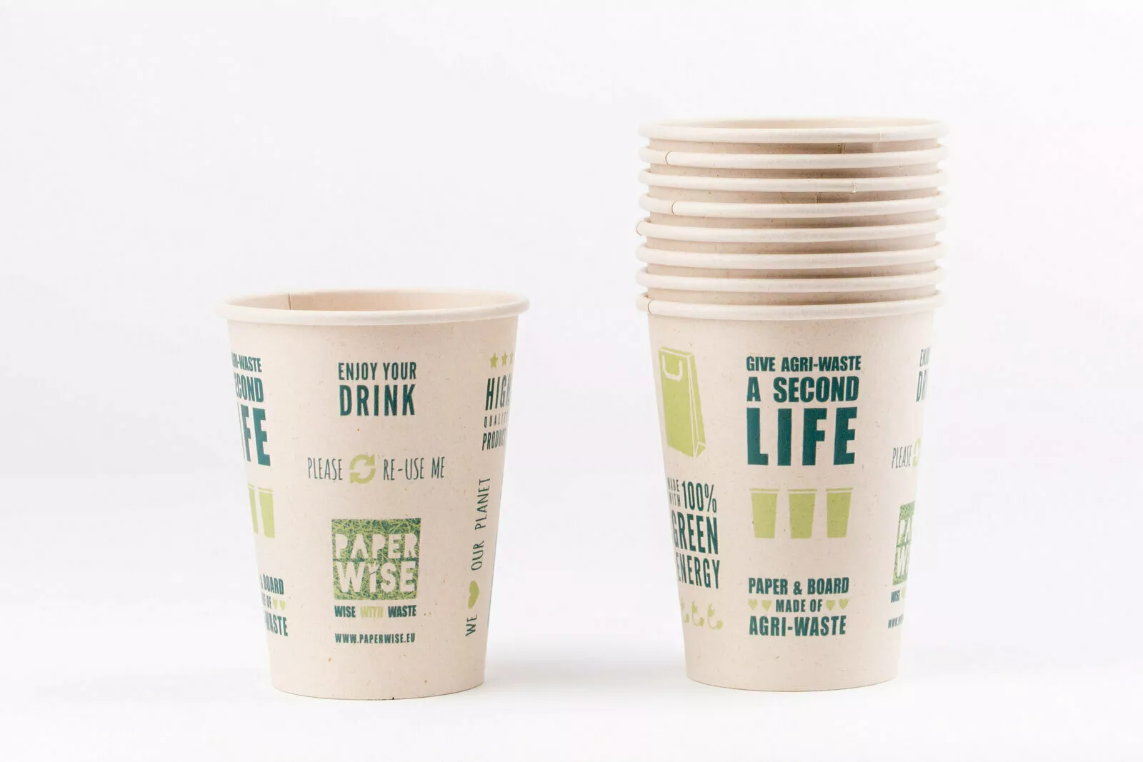 PaperWise bio cup environmentally friendly disposable paper tea coffee drinking cup packaging office6