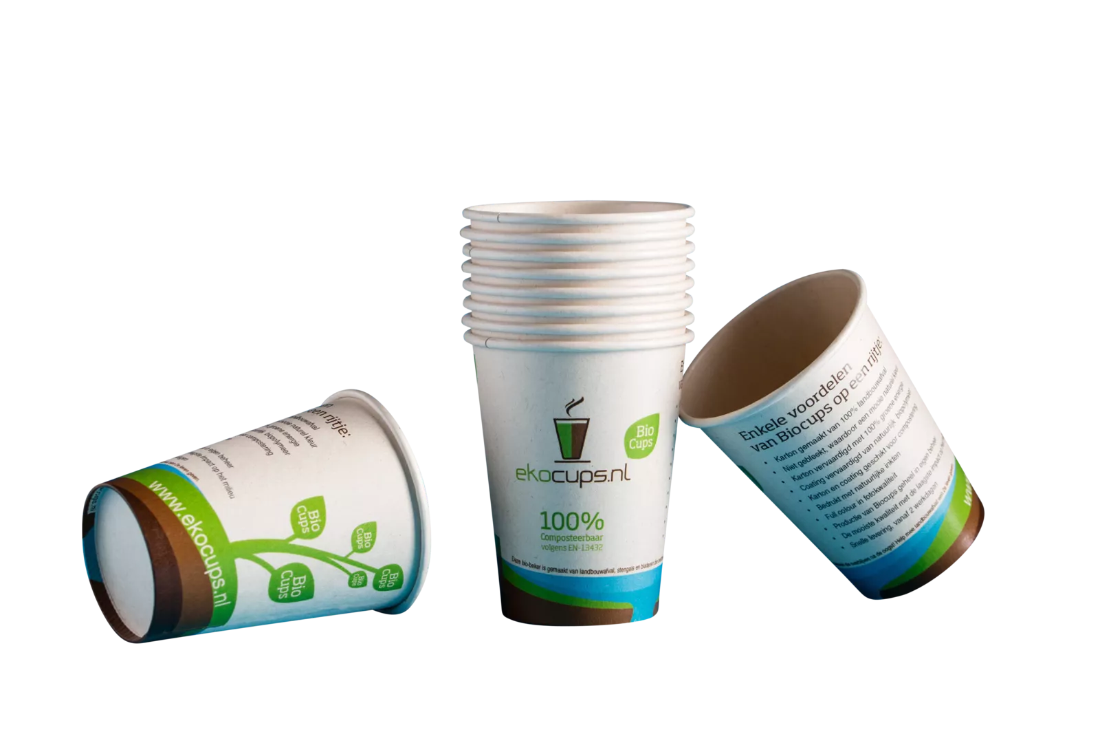 PaperWise bio paper cups eco friendly board drinking cup disposable togo water soup coffee tea sustainable packaging office 7c
