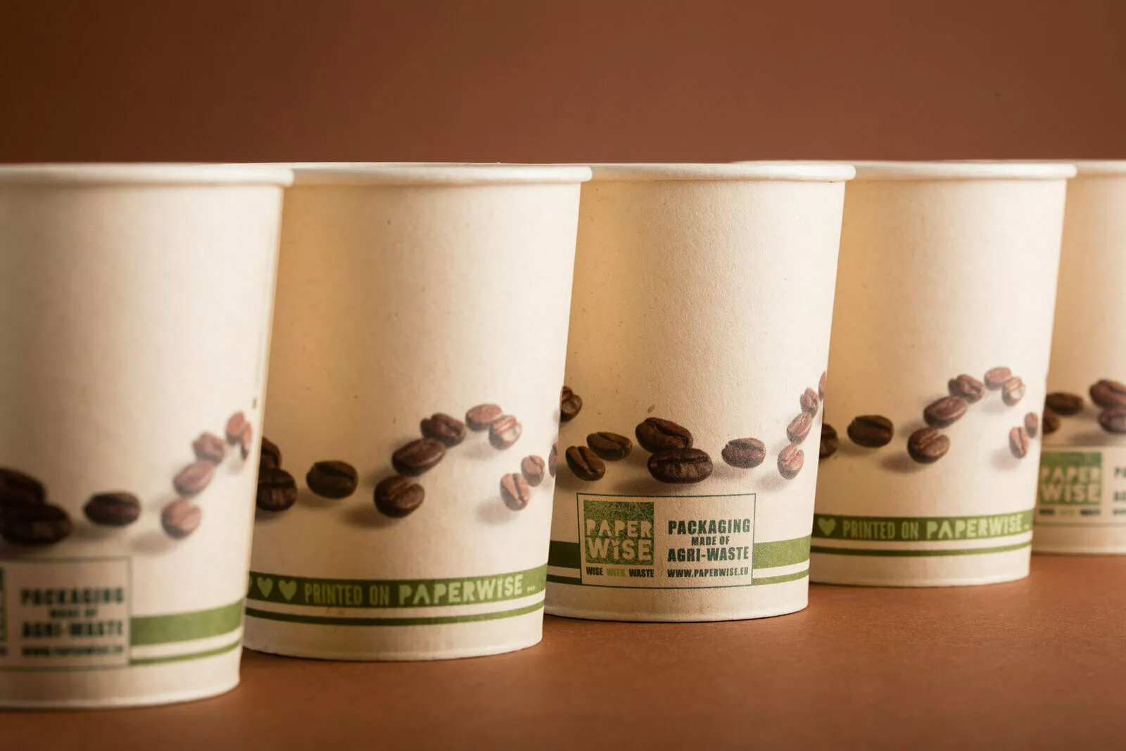 PaperWise bio paper cups eco friendly board drinking cup disposable togo water soup coffee tea sustainable packaging office
