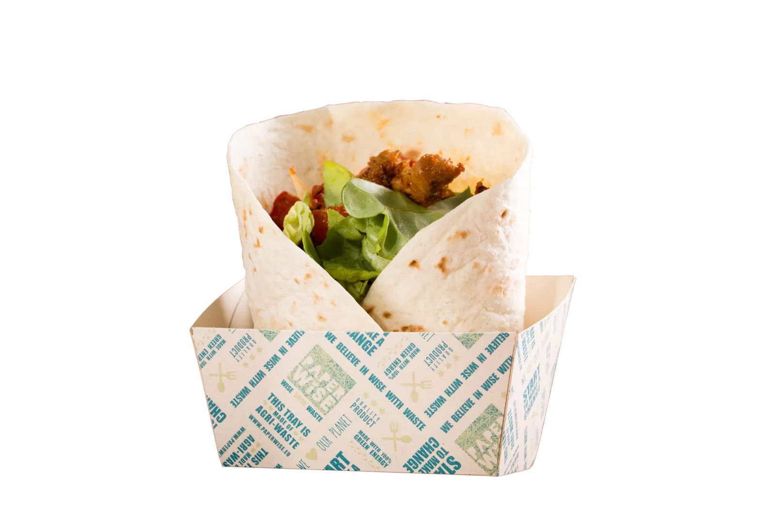PaperWise compostable disposable snack packaging togo eco paper board foodsafe plasticfree snacks fries wraps hamburger pizza 8c