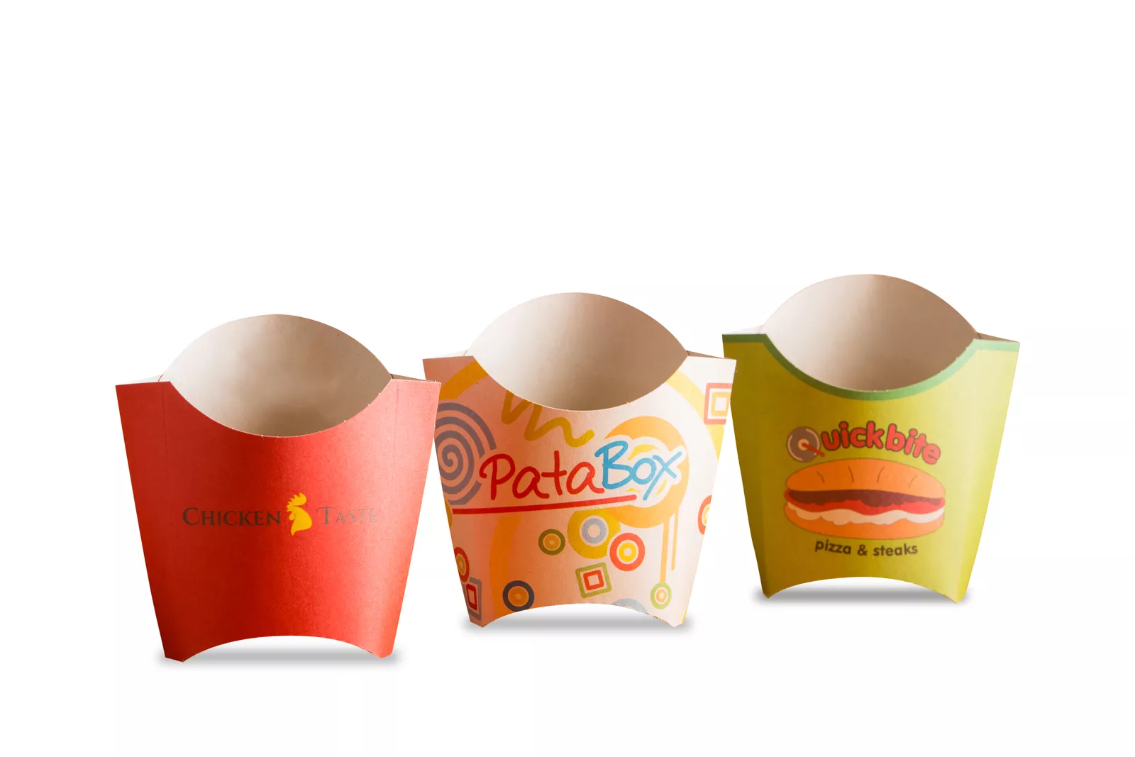 PaperWise compostable disposable snack packaging togo eco paper board foodsafe plasticfree snacks fries wraps hamburger pizza9c