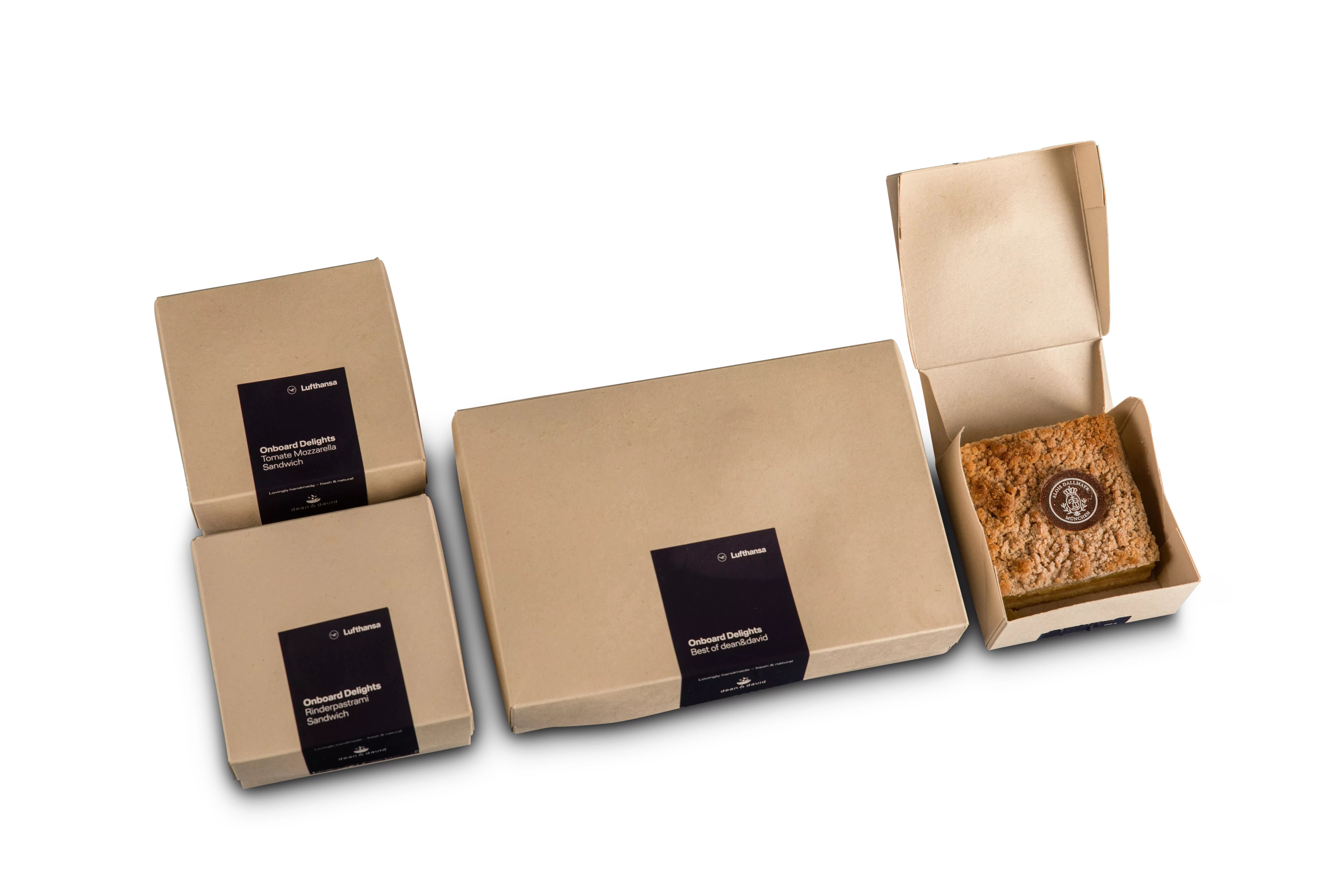PaperWise disposable compostable packaging eco paper board togo airplane snackpackaging Lufthansa 4c