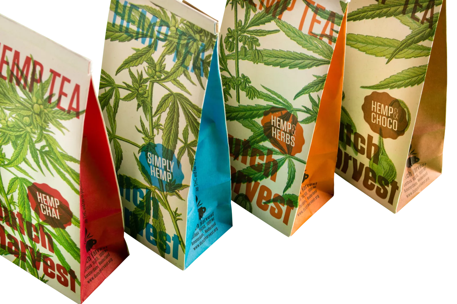 PaperWise eco friendly organic bio pouch packaging tea coffee bag blockbottom sustainable foodsafe hemptea c