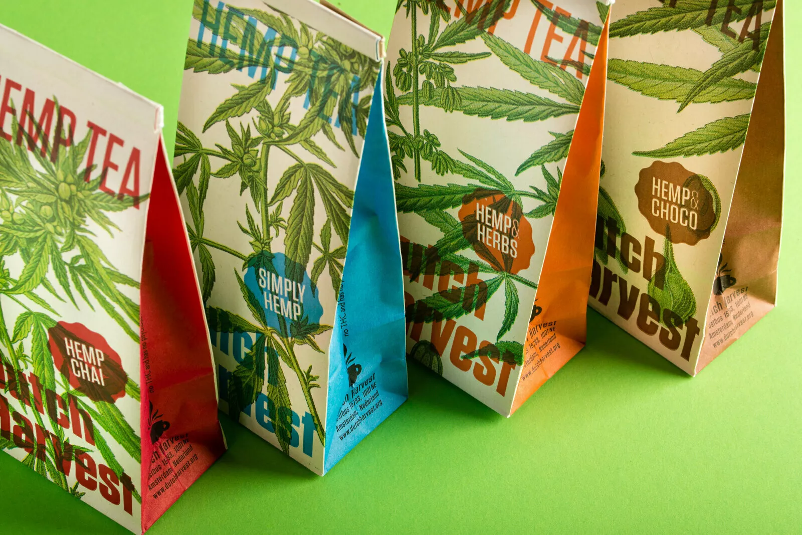 PaperWise eco friendly organic bio pouch packaging tea coffee bag blockbottom sustainable foodsafe hemptea