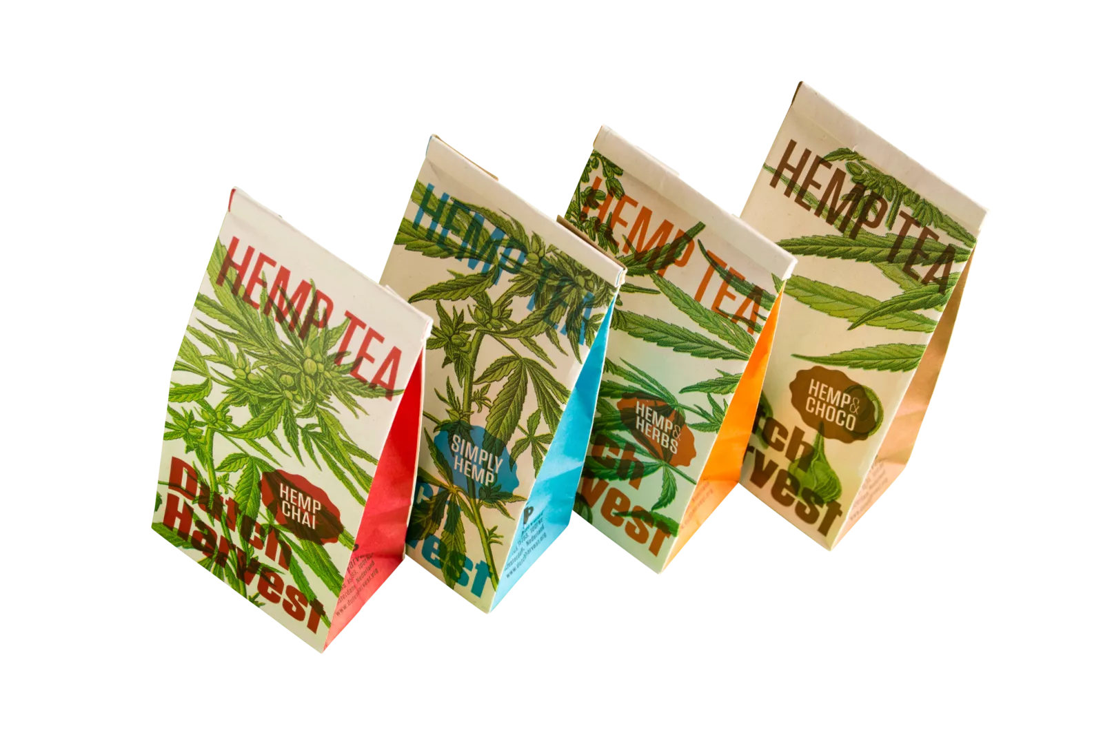 PaperWise eco friendly organic bio pouch packaging tea coffee bag blockbottom sustainable foodsafe hemptea4c