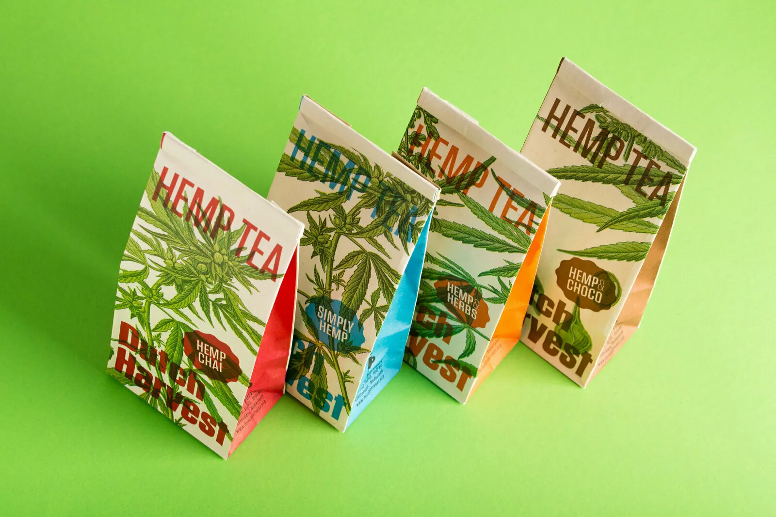 PaperWise eco friendly organic bio pouch packaging tea coffee bag blockbottom sustainable foodsafe hemptea4