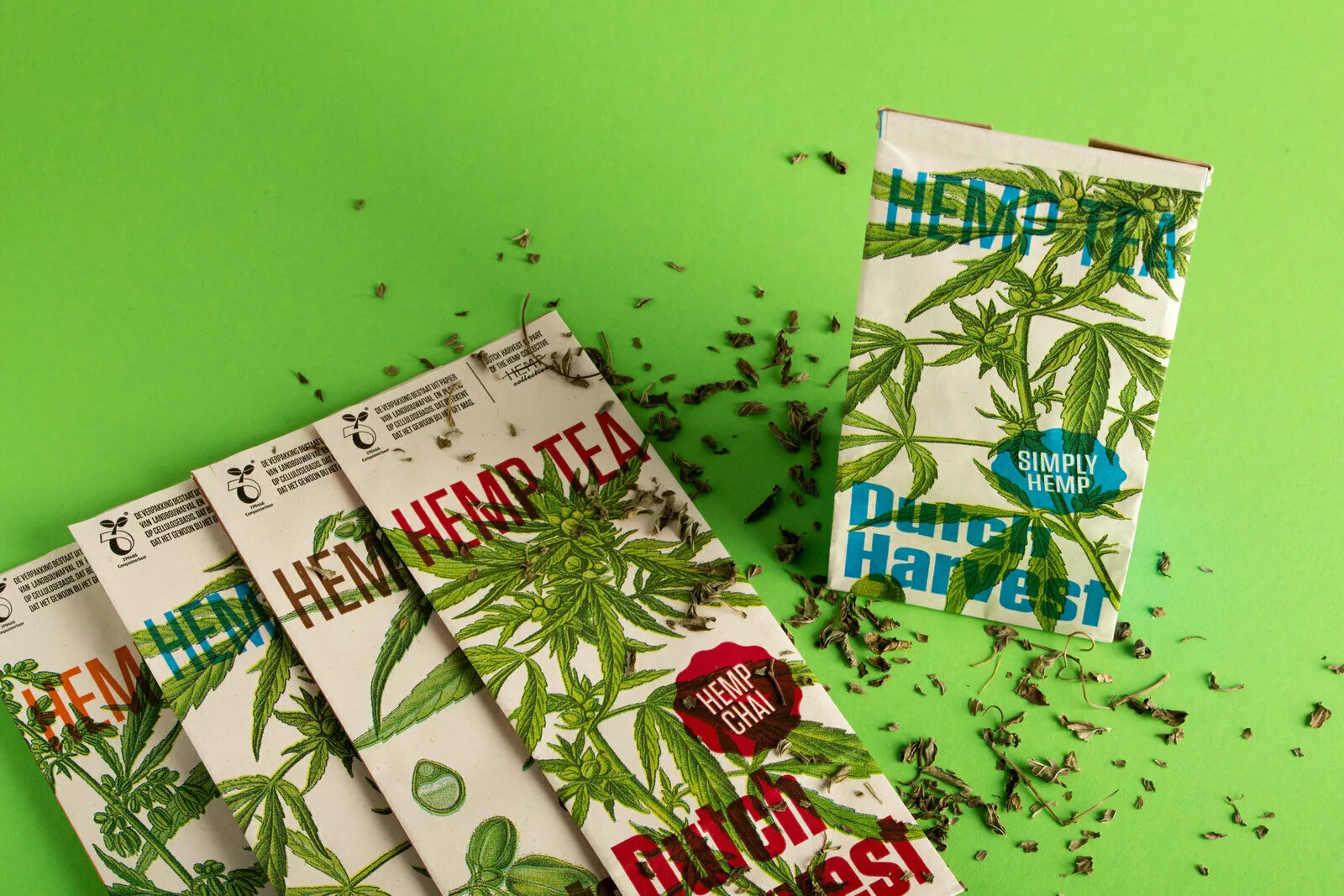 PaperWise eco friendly organic bio pouch packaging tea coffee bag blockbottom sustainable foodsafe hemptea6