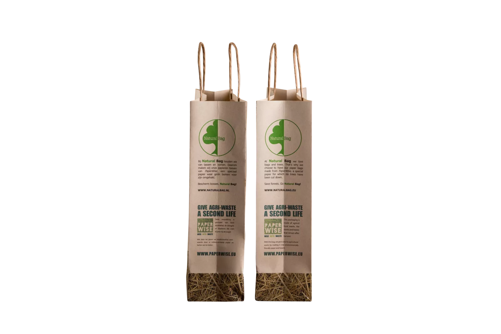 PaperWise eco friendly paper bag paperbag sustainable tree free zero waste naturalbag8c
