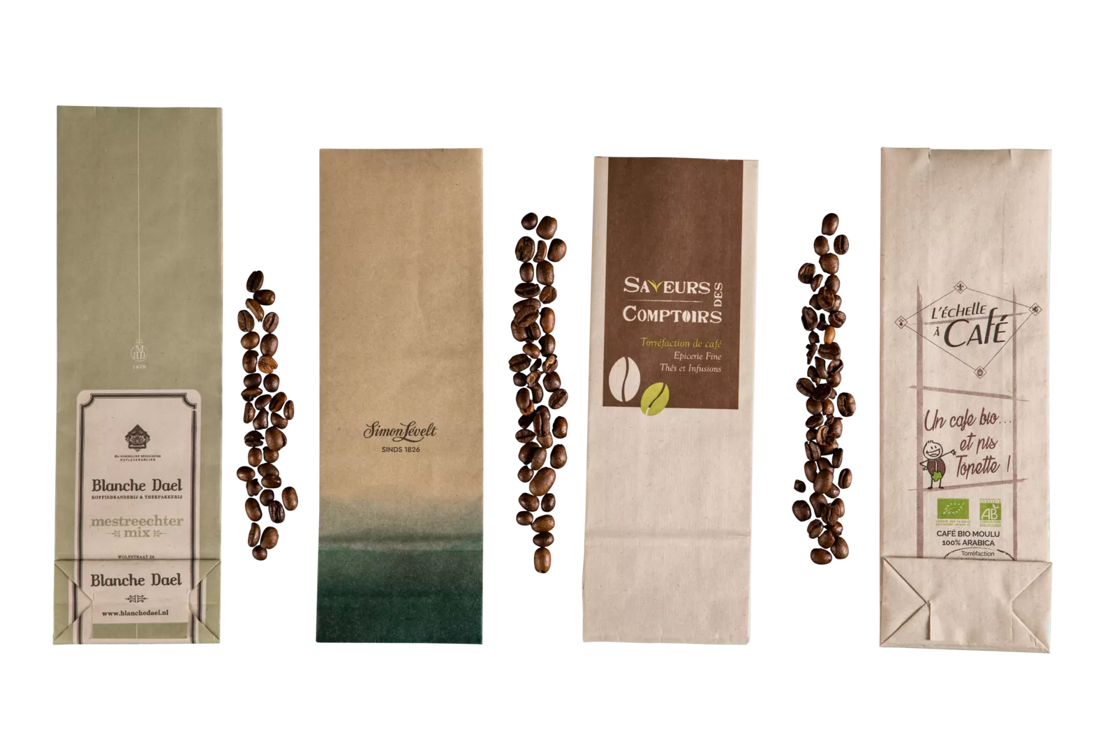PaperWise eco friendly paper board agri waste bag block bottom tea coffee drinks sustainable packaging4c