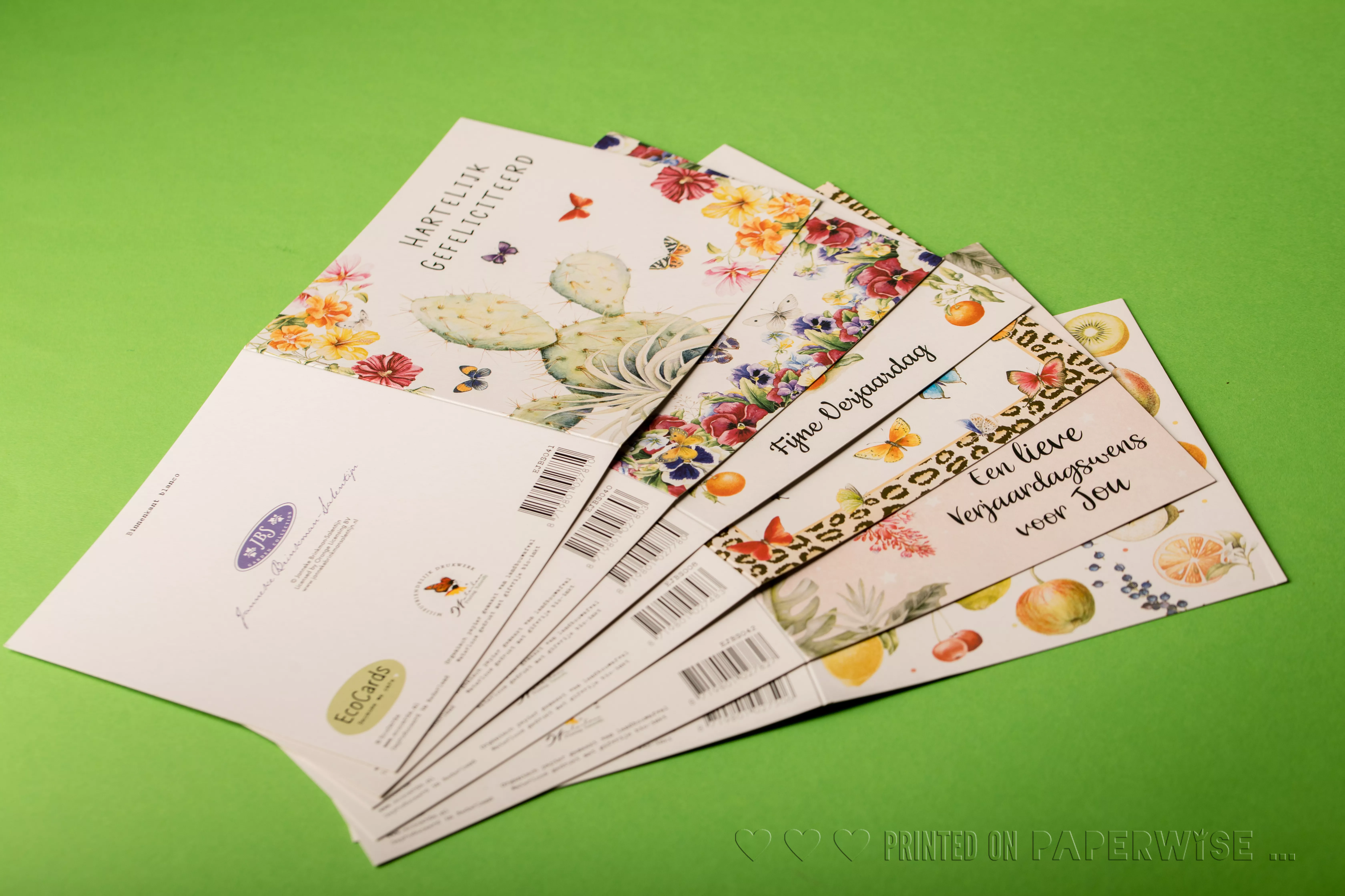 PaperWise eco friendly paper board agri waste sustainable postcards Ecocards