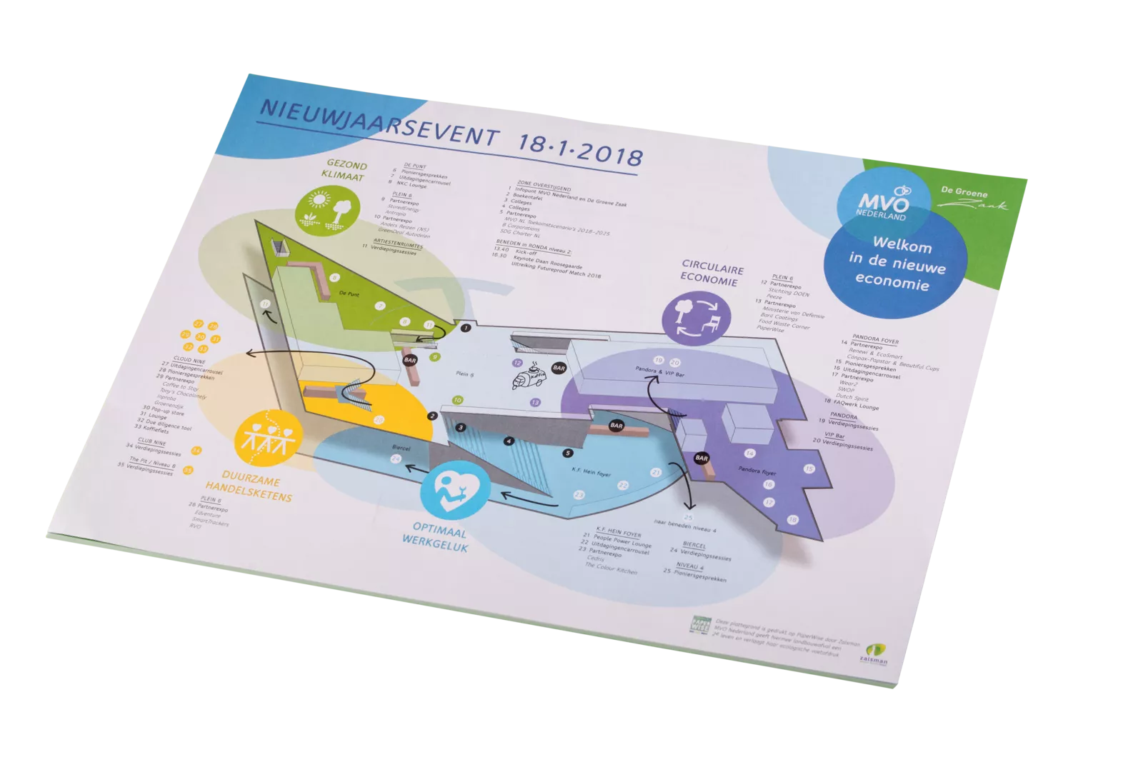 PaperWise eco friendly paper board agriwaste printing promo map floorplan CSR c
