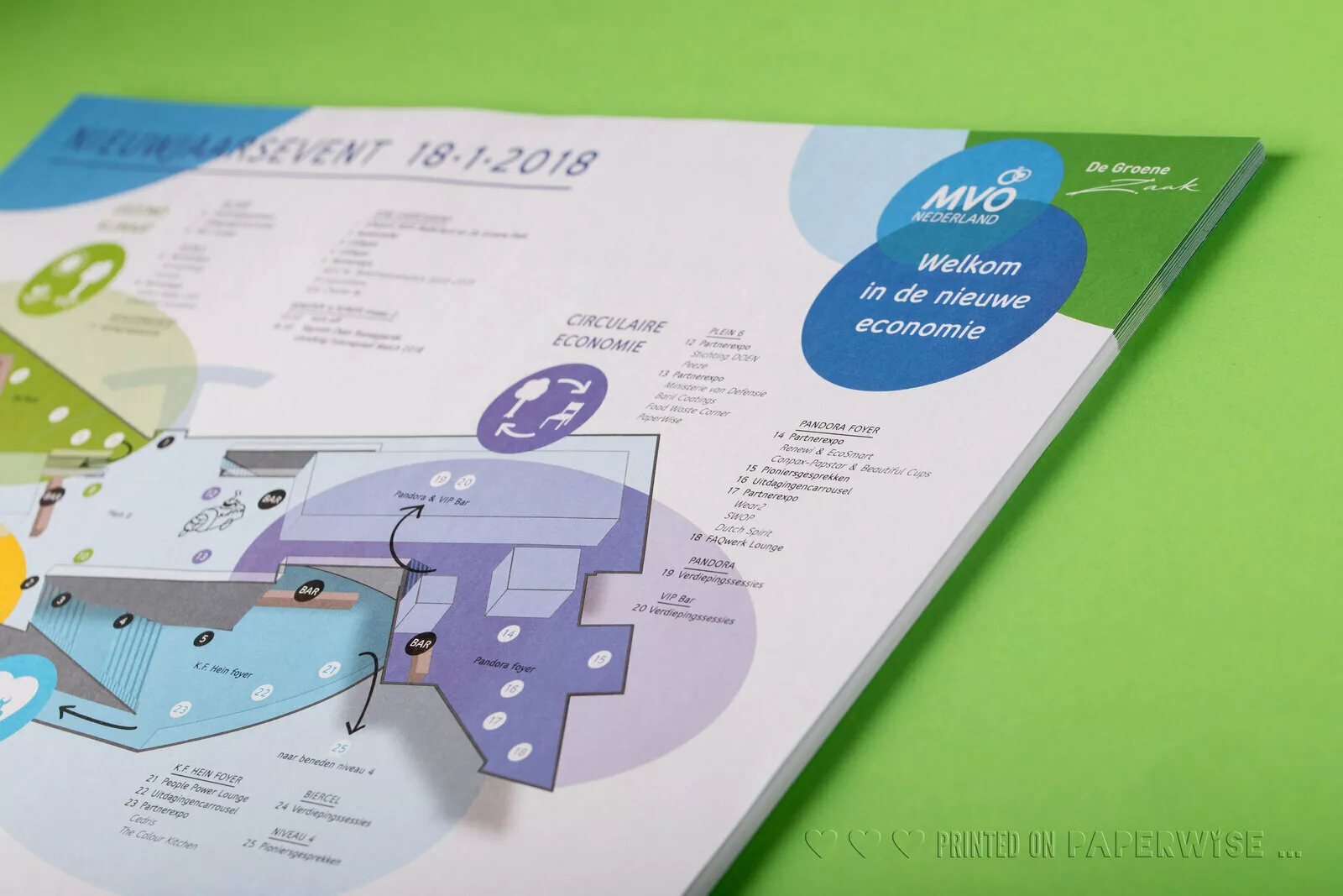 PaperWise eco friendly paper board agriwaste printing promo map floorplan CSR