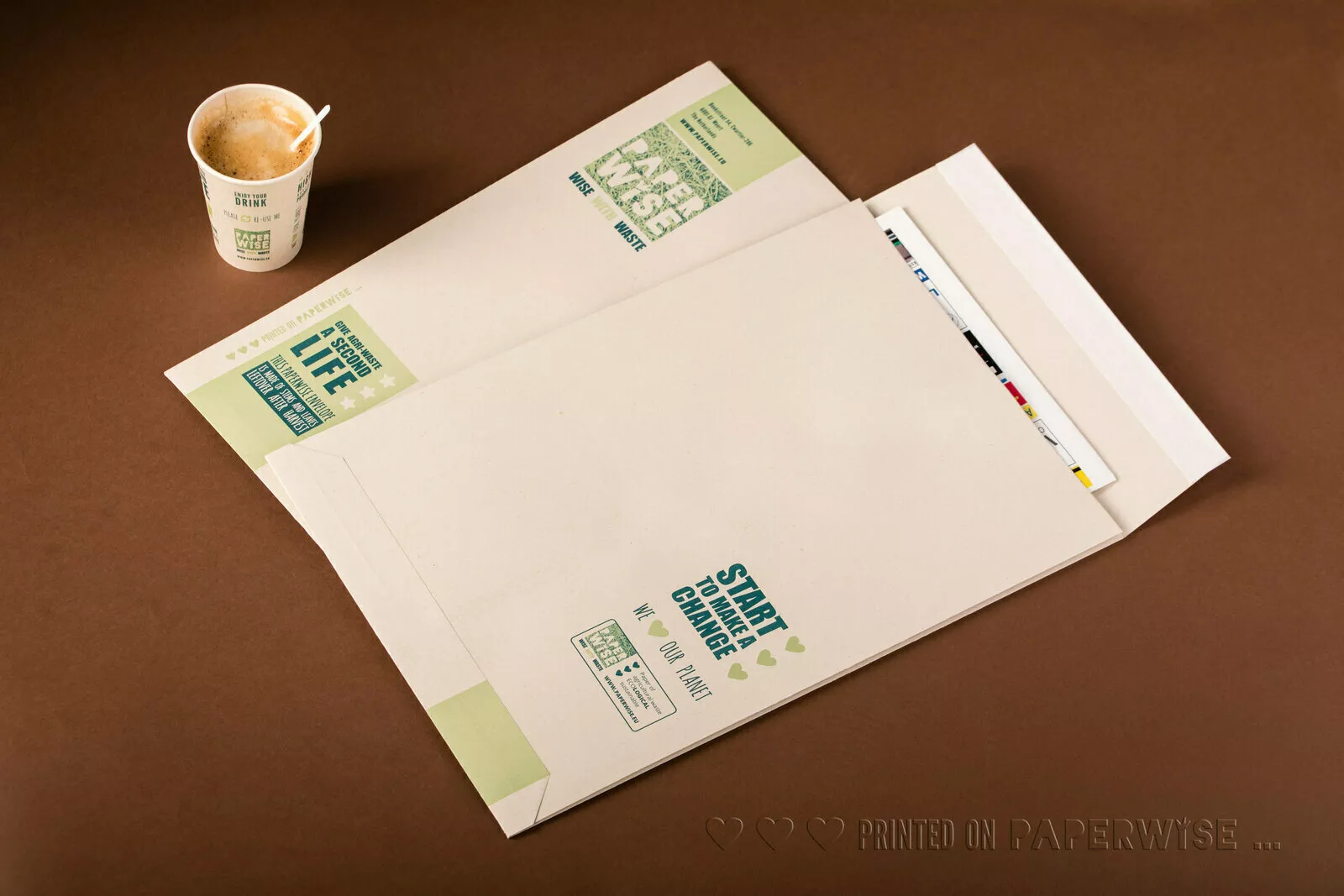 PaperWise eco friendly paper board office sustainable envelopes mailing white natural