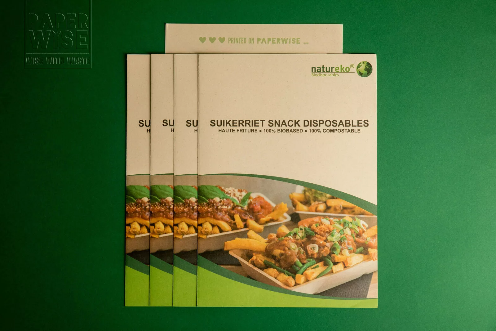 PaperWise eco friendly paper board printing magazine sustainable leaflet promo Natureko