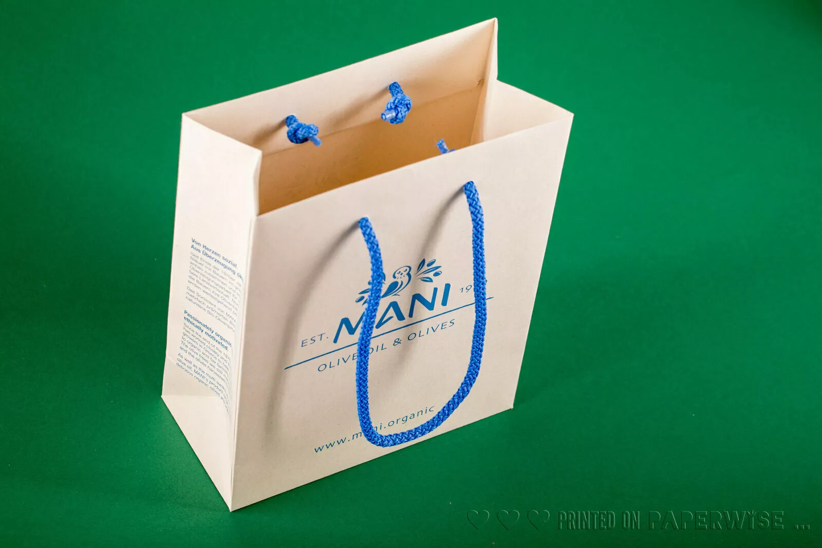 PaperWise eco friendly paper board shopping bag sustainable packaging mani