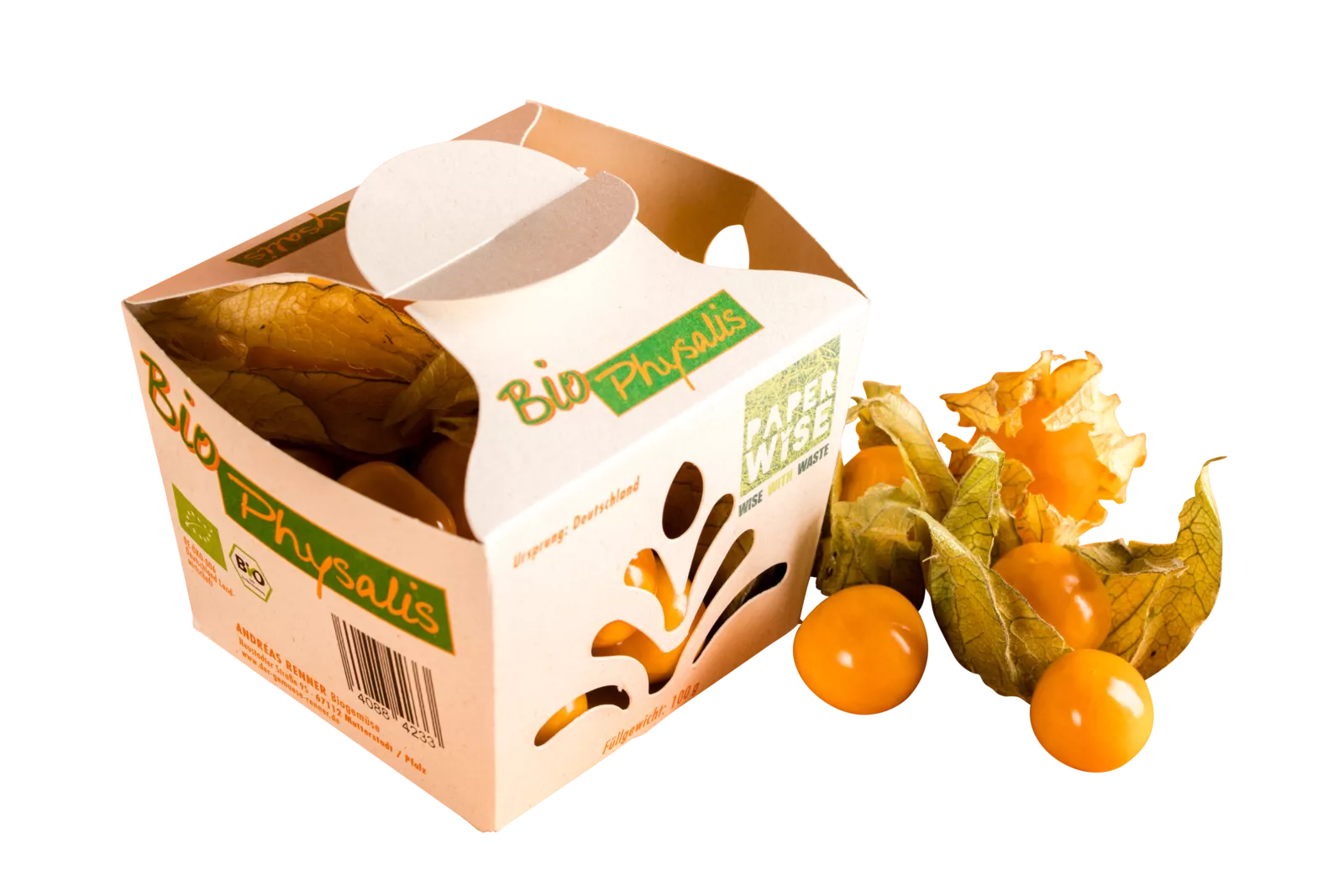 PaperWise eco friendly paper board sustainable packaging compostable food tomatoes softfruits vegetables bio organic supermarkets physalis c