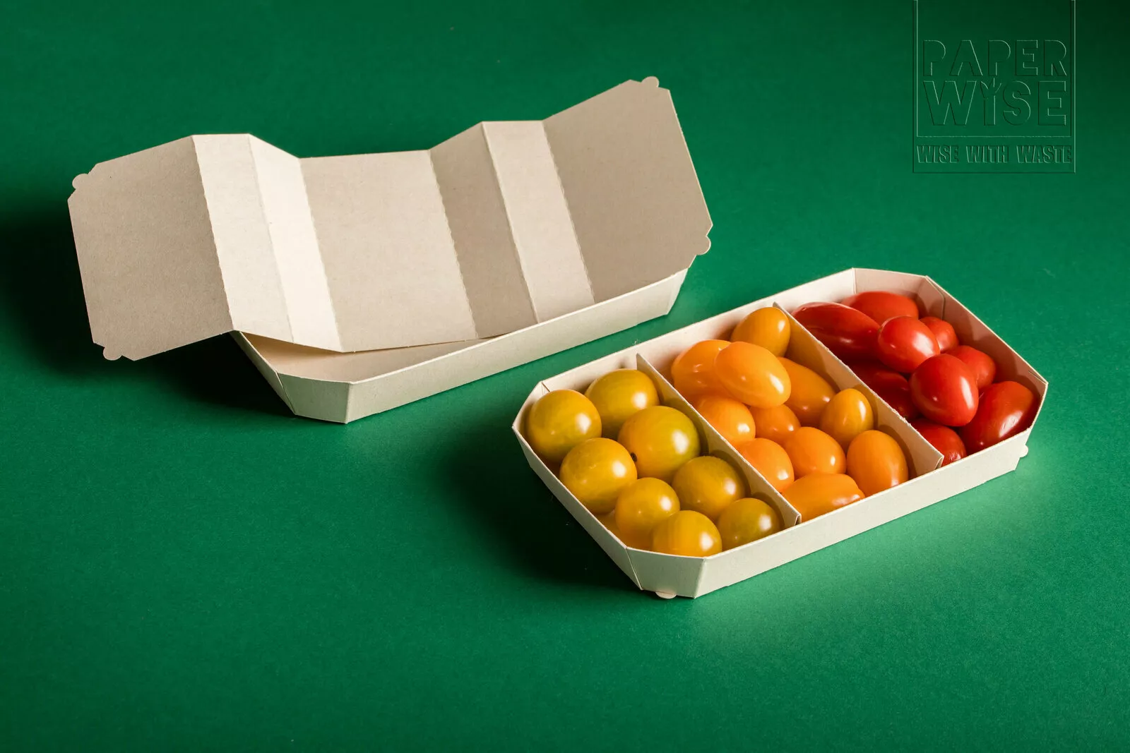 PaperWise eco friendly paper board sustainable packaging food tomatoes softfruits vegetables bio organic supermarkets