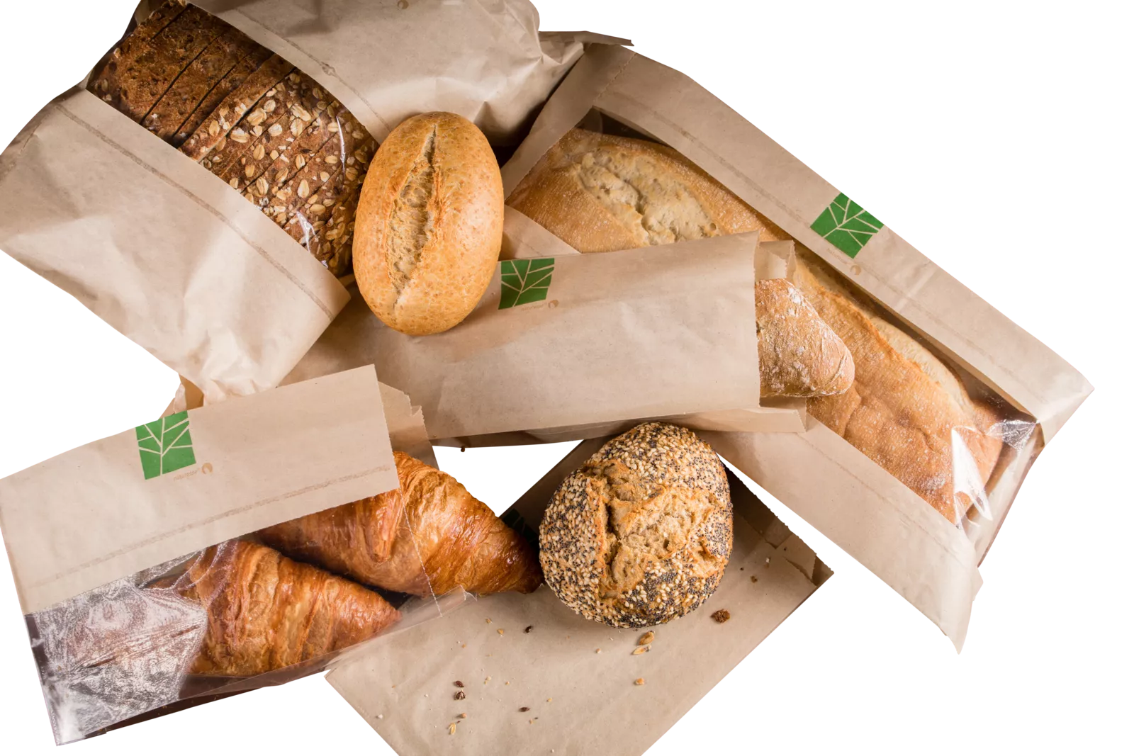 PaperWise eco friendly paper bread bag windowbag compostable recycable natural packaging c