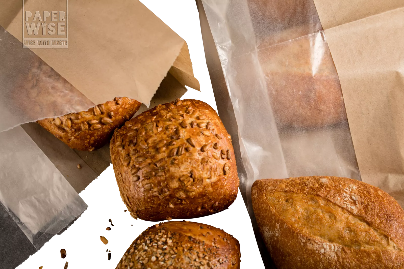 PaperWise eco friendly paper bread bag windowbag compostable recycable packaging multipapiersansfin5c