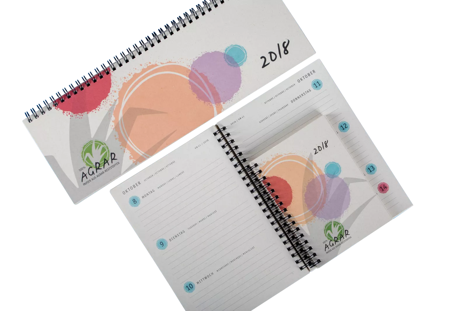 PaperWise eco friendly paper calender agenda writing pad notebook sustainable stationery office Agrar ZettlerKalender5c
