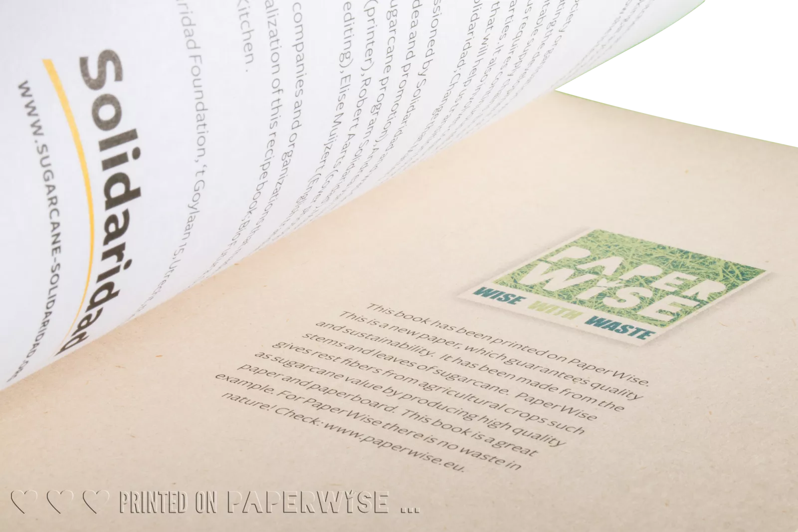 PaperWise eco friendly sustainable magazine leaflet book sustainable printing socially CSR Solidaridad c