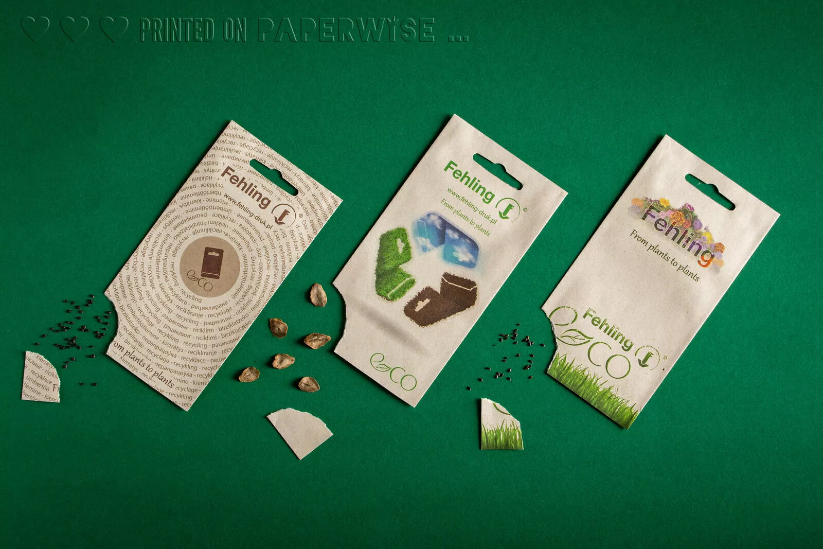 PaperWise eco paper board sustainable packaging bags seeds food treefree