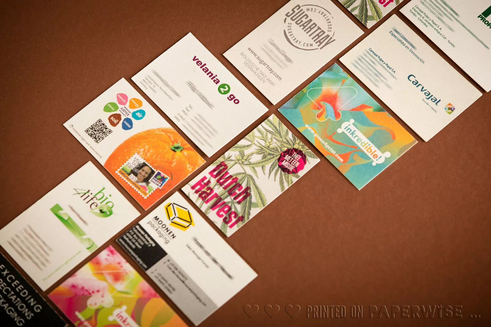 PaperWise eco sustainable paper board printing business cards office promo printingmatters4
