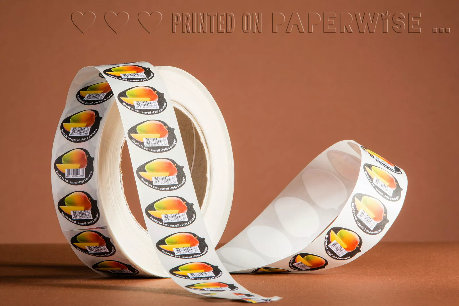 PaperWise eco sustainable paper packaging labels stickers food gifts soap beer drinks presents coffee fruit 5
