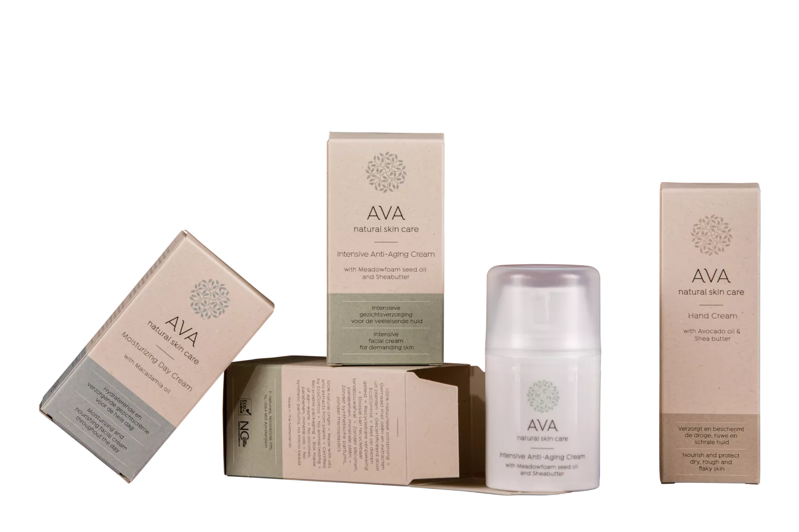 PaperWise natural packaging sustainable paper board cream skincare bodycare health organic Ava c