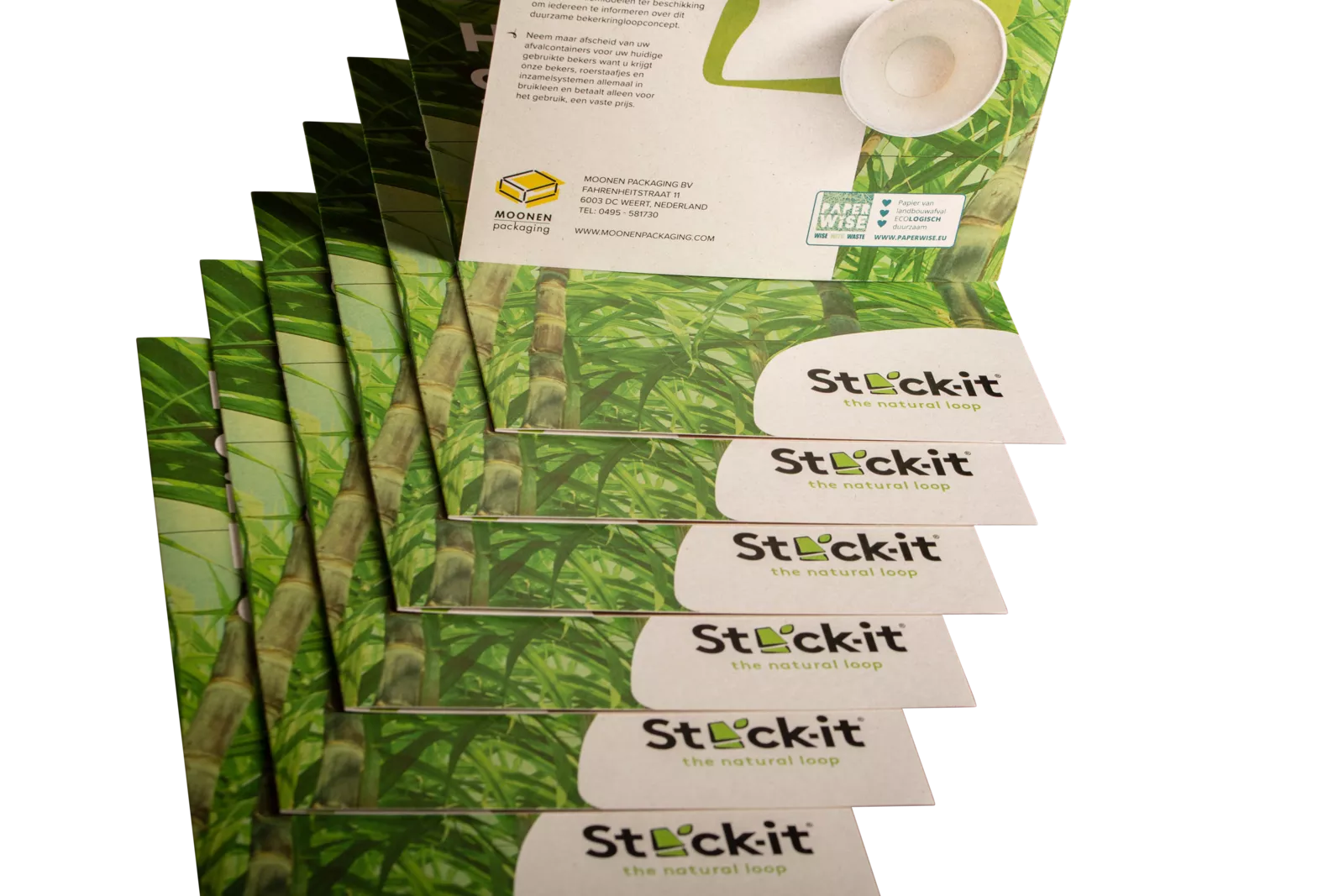 PaperWise natural paper board sustainable printing flyer leaflet promo stackit c