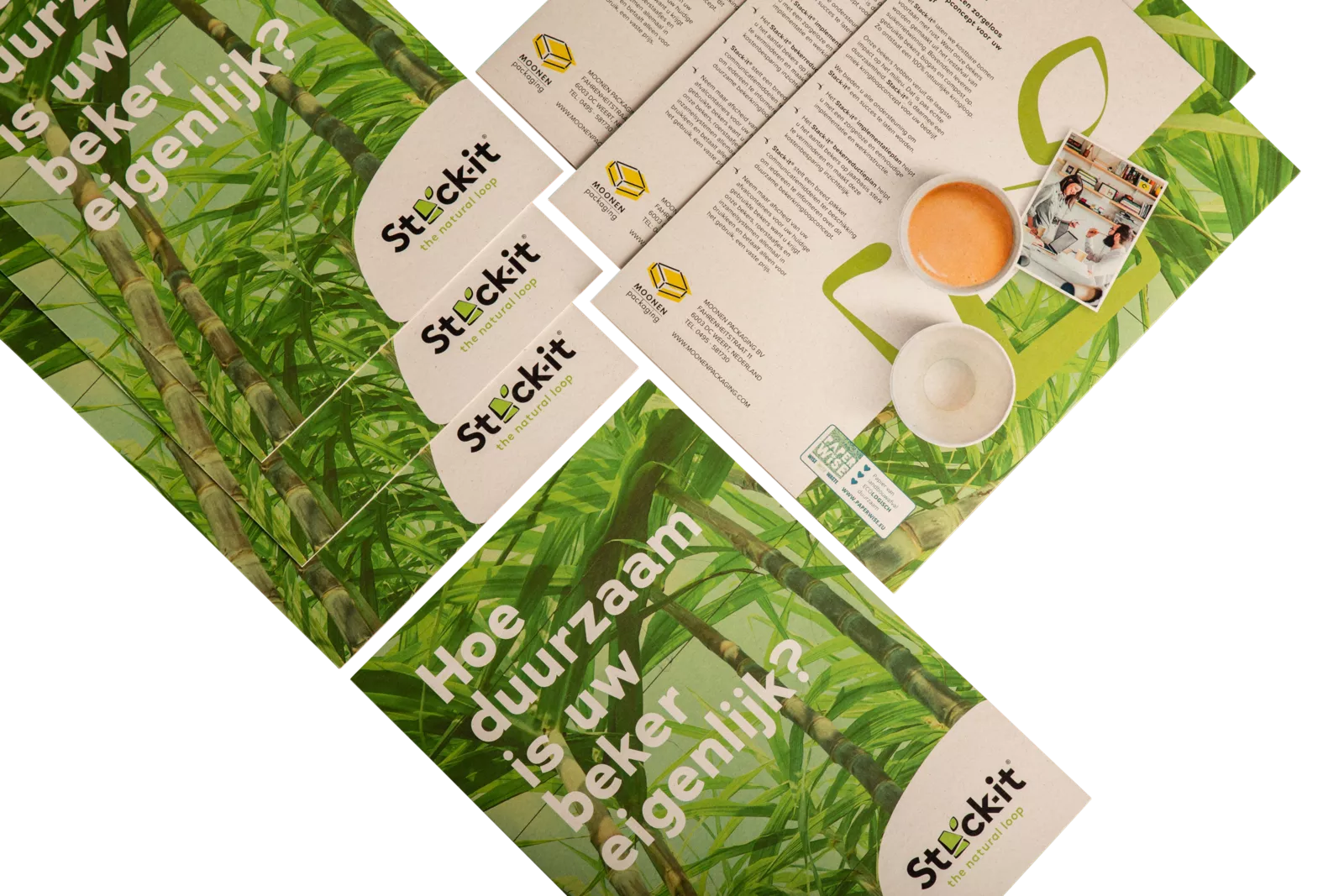 PaperWise natural paper board sustainable printing flyer leaflet promo stackit4c
