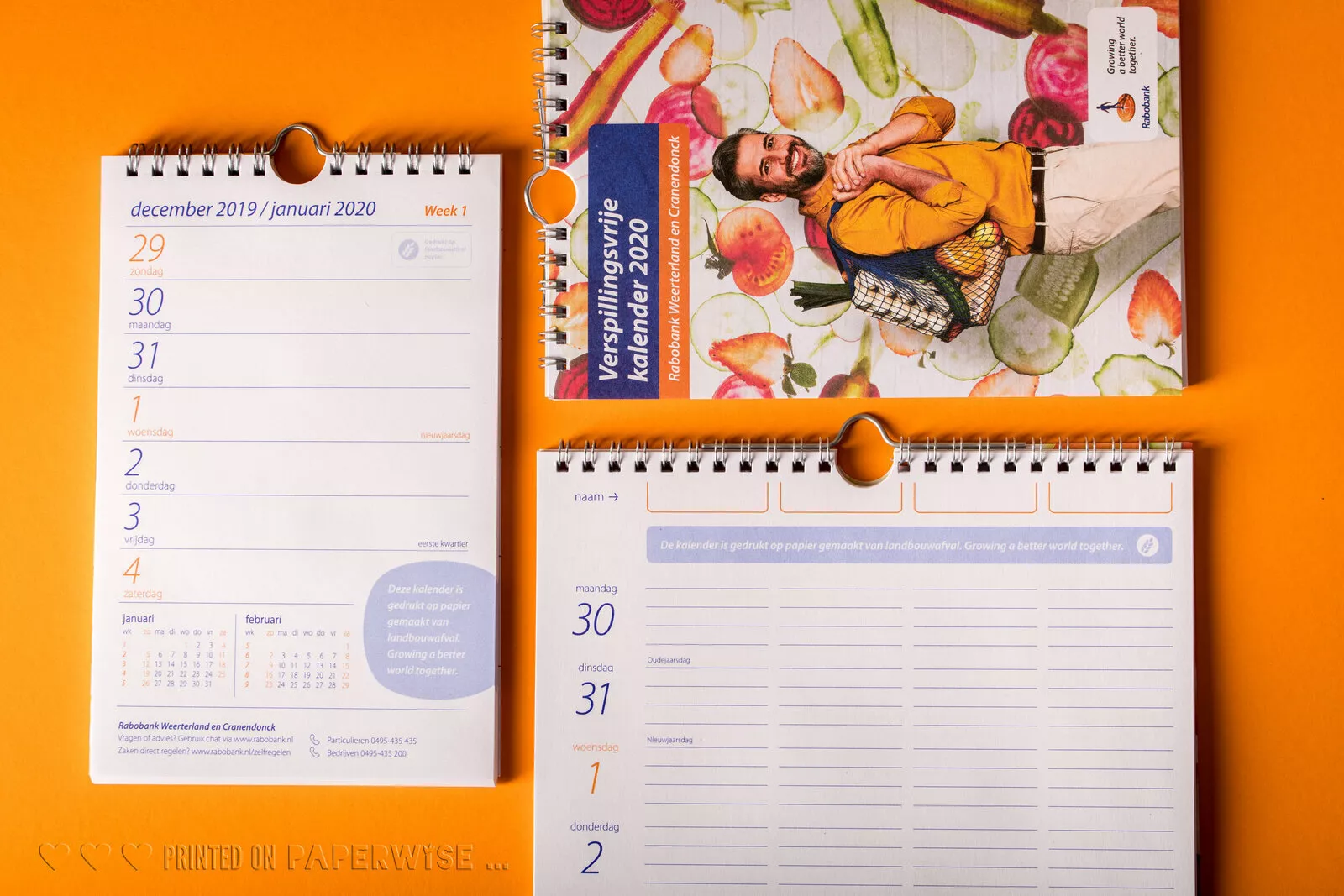 PaperWise socially responsible paper board sustainable stationery calenders agenda CSR Rabobank