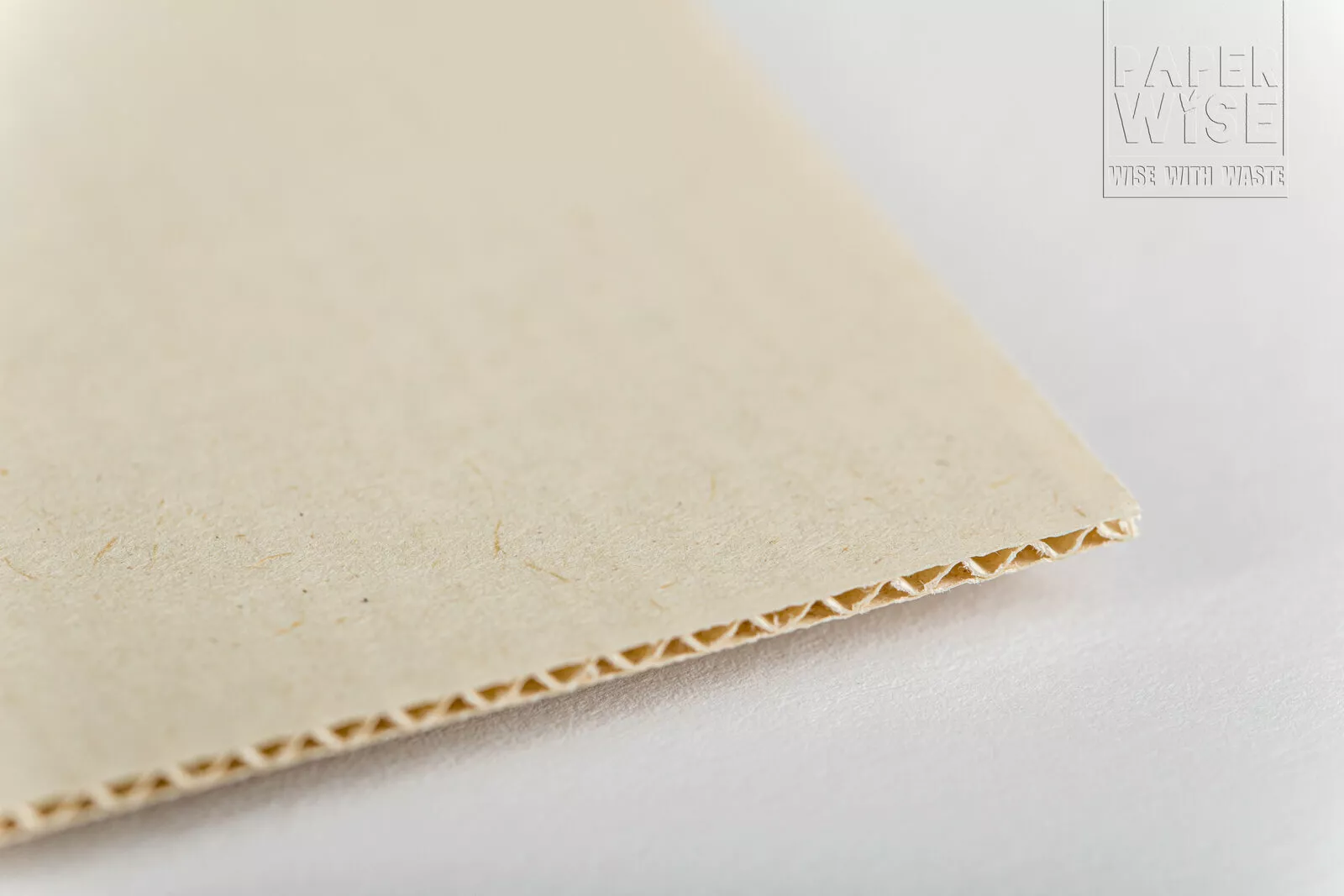 PaperWise sustainable natural micro corrugated cardboard example closp packaging