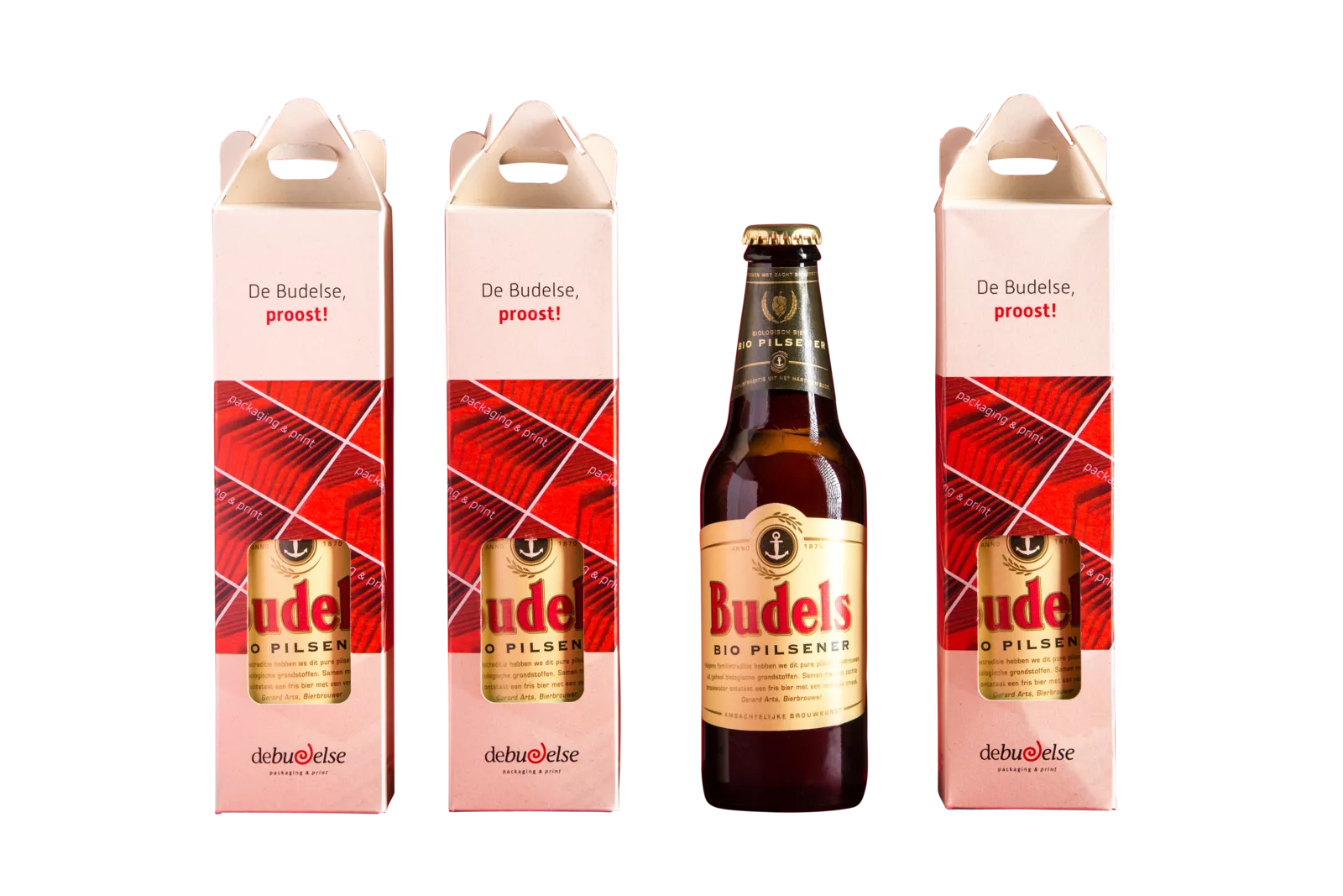PaperWise sustainable packaging beer drinks beverage promo eco paper board gift DeBudelse c