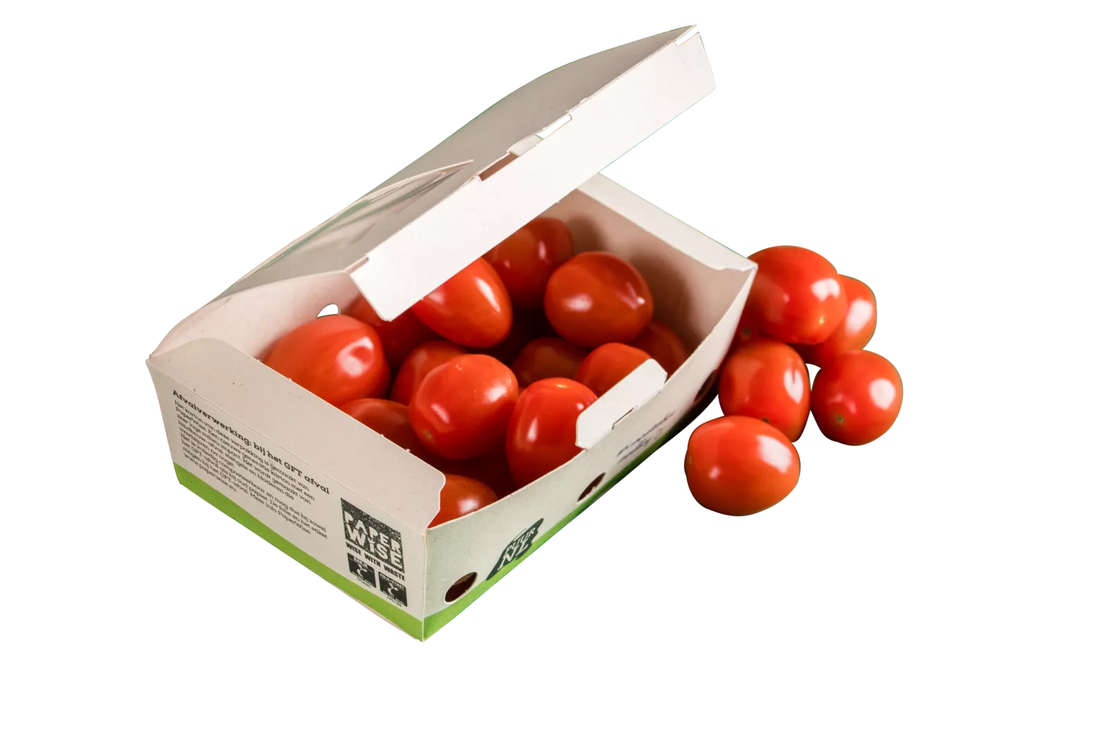 PaperWise sustainable packaging eco paper board fruit vegetables bio organic compostable supermarket jumbo8c