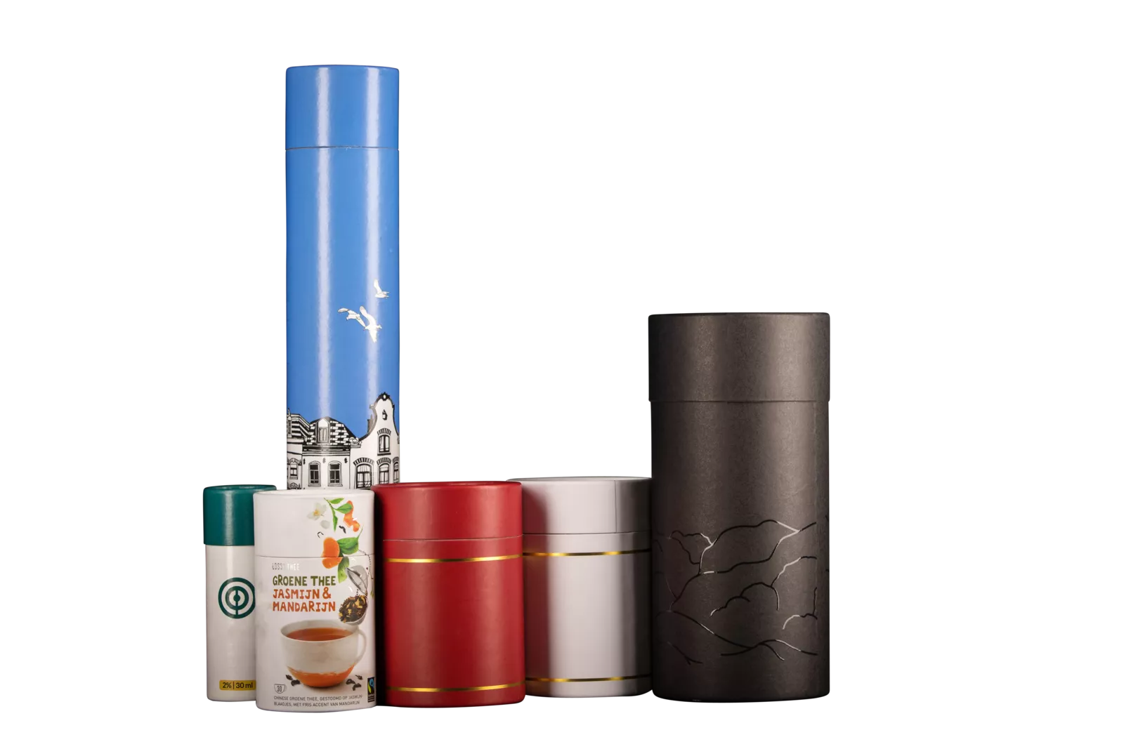 PaperWise sustainable packaging eco paper board tube design round gifts beveage wine giftwapping c