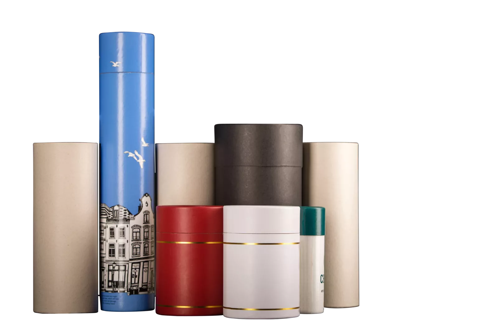 PaperWise sustainable packaging eco paper board tube design round gifts beveage wine giftwapping4c
