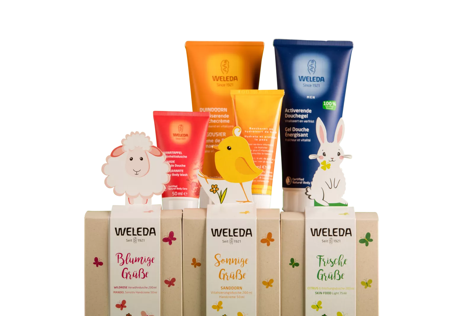 PaperWise sustainable paperboard gift packaging giftbox eco cosmetic beauty soap cream body care Weleda4c