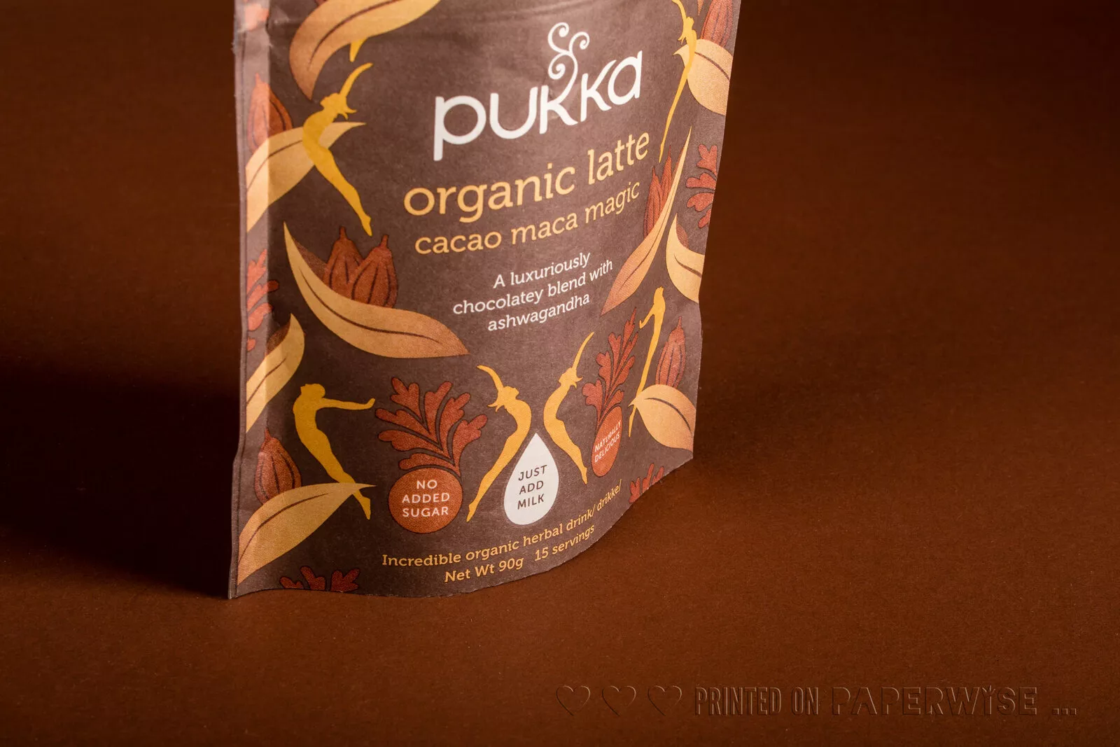 PaperWise sustainable paperorganic board pouch tea coffee latte environmentally responsible packaging Pukka8