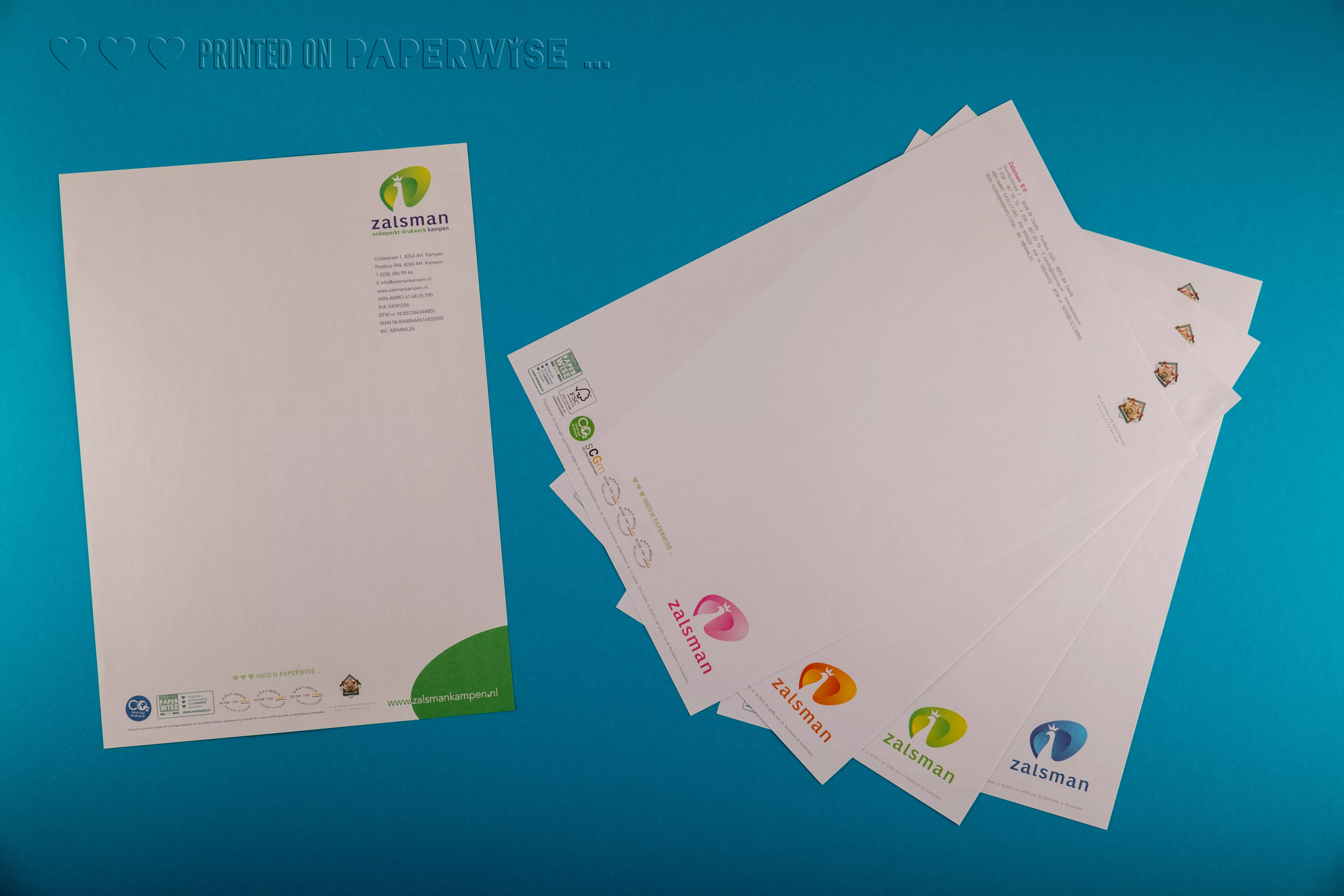 PaperWise sustainable paper board eco writing paper office Zalsman