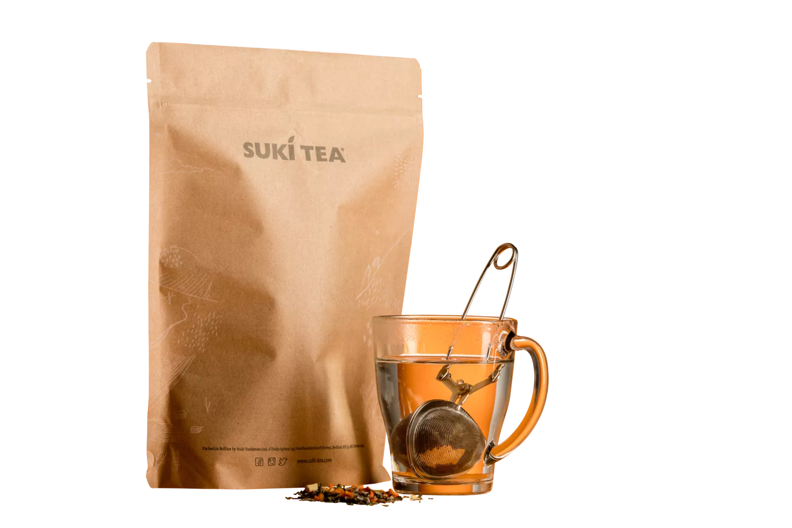 PaperWise sustainable paper board foodsafe pouch packaging tea bag agriwaste sukitea suki c