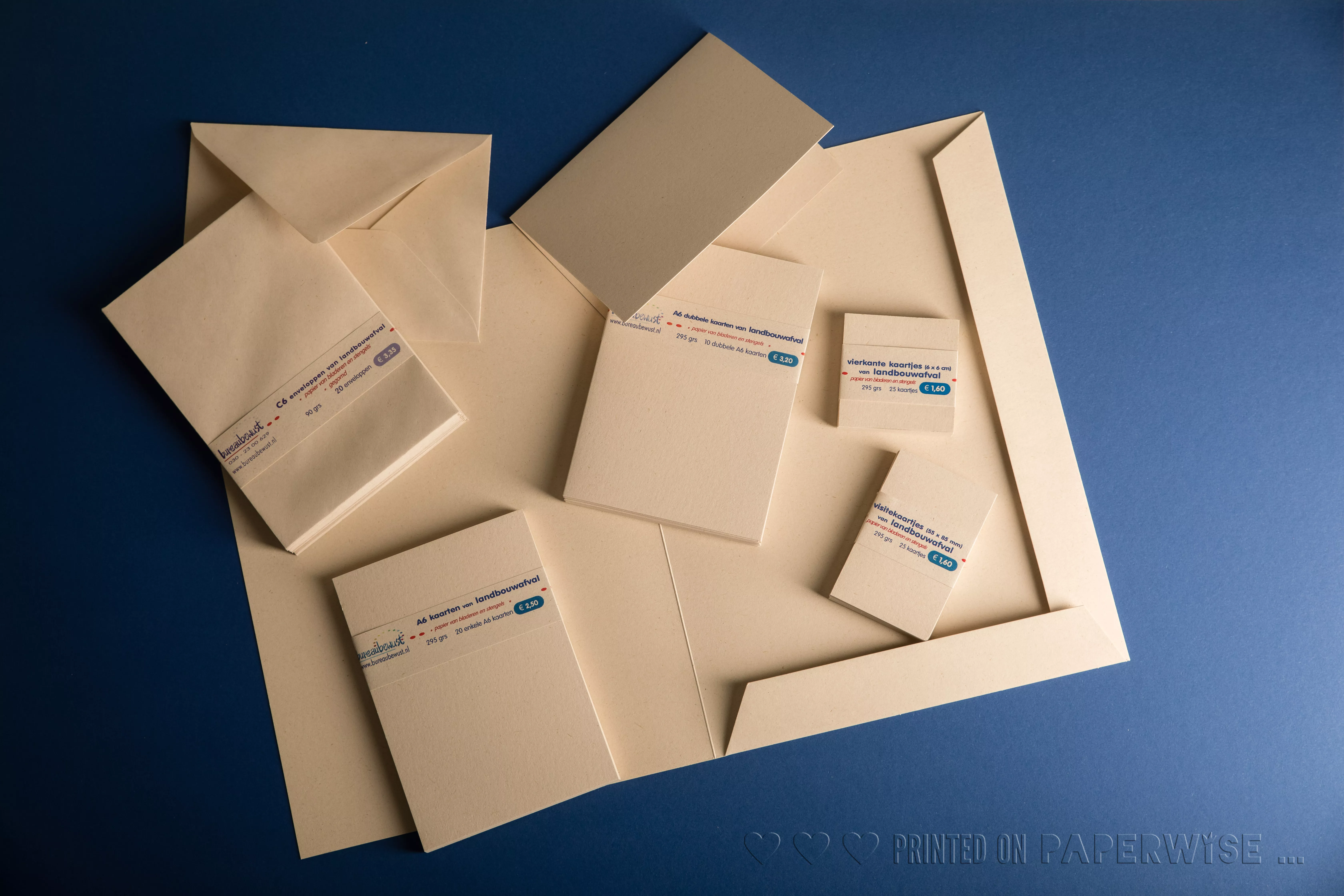 PaperWise sustainable paper board leaflets business cards office eco printing bureaubewust