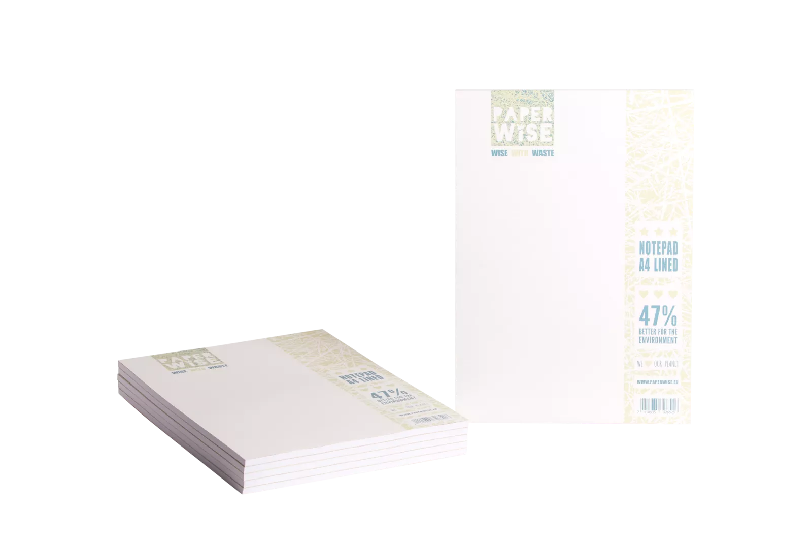 PaperWise sustainable paper notebooks A4 white eco stationery organic writing pad office4c