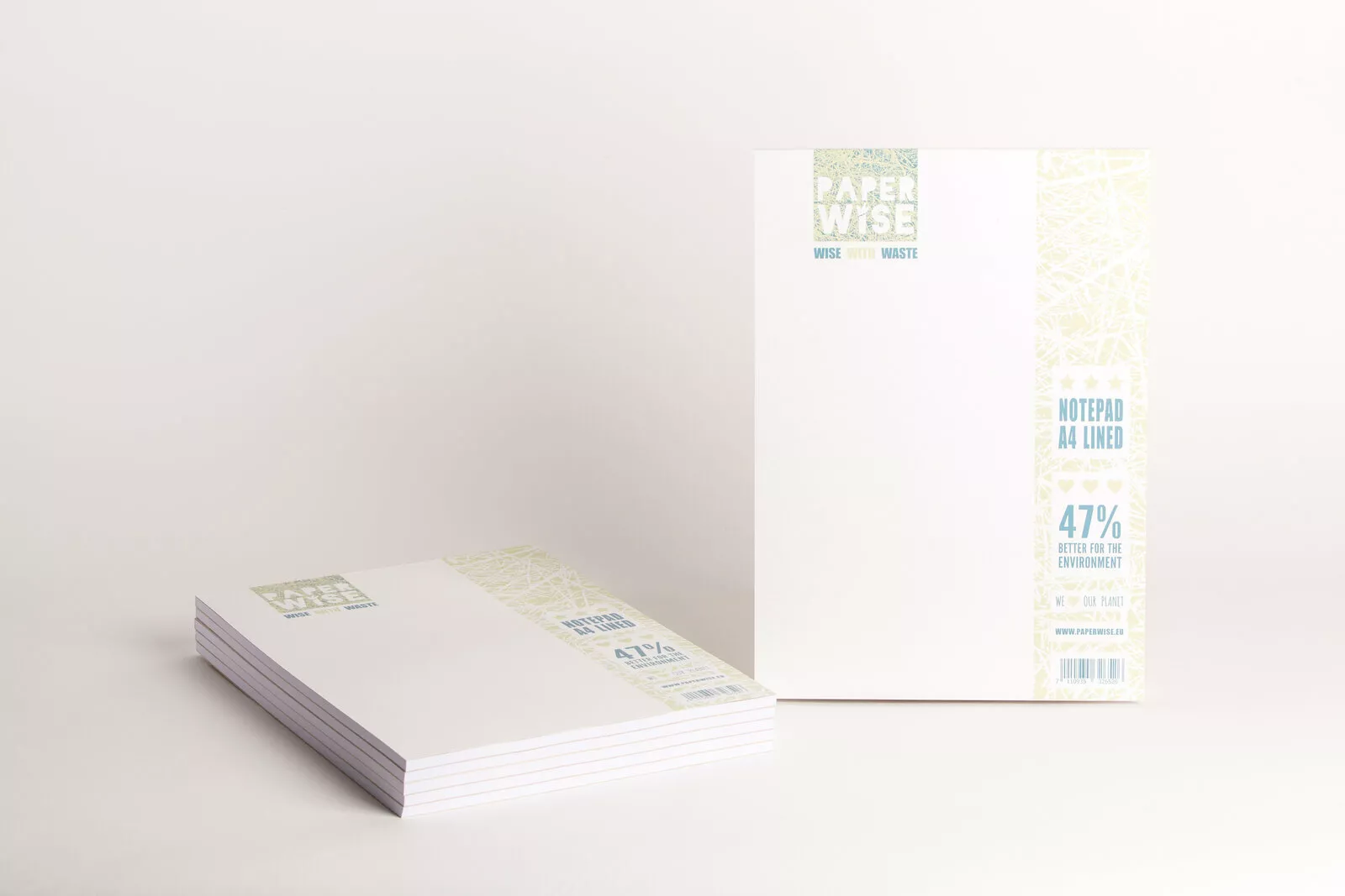 PaperWise sustainable paper notebooks A4 white eco stationery organic writing pad office4