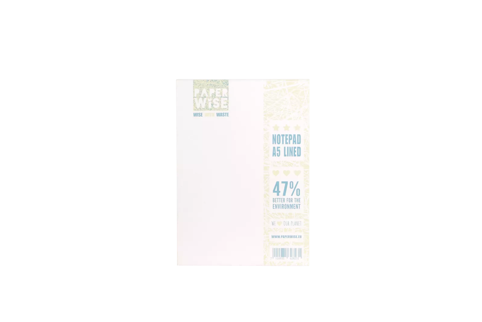 PaperWise sustainable paper notebooks A5 unbleached white eco stationery organic writing pad office c