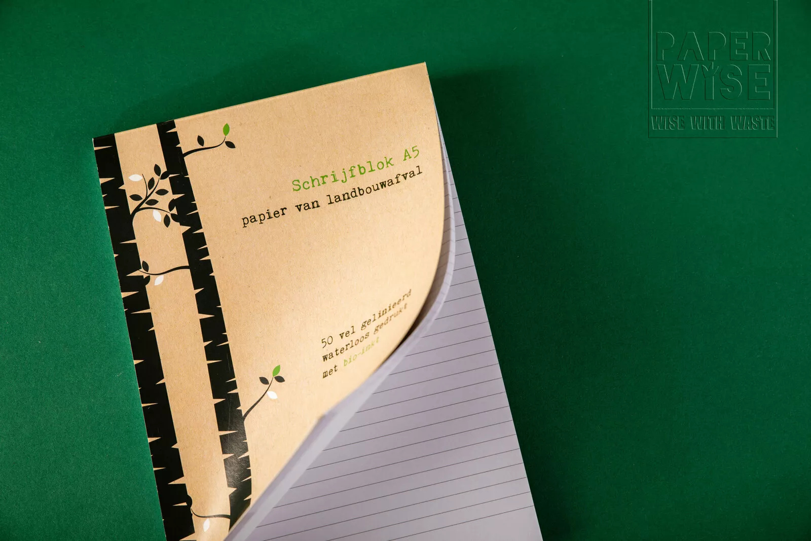 PaperWise sustainable paper notebooks a5 notes natural eco stationery organic writing pad office