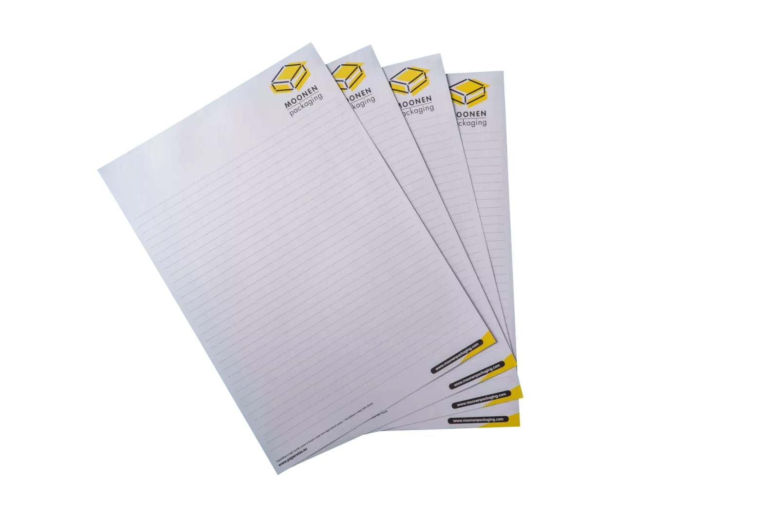 PaperWise sustainable paper notebooks notes white eco stationery organic writing pad office moonenpackaging c