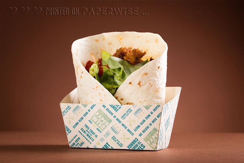 sustainable green packaging for wraps