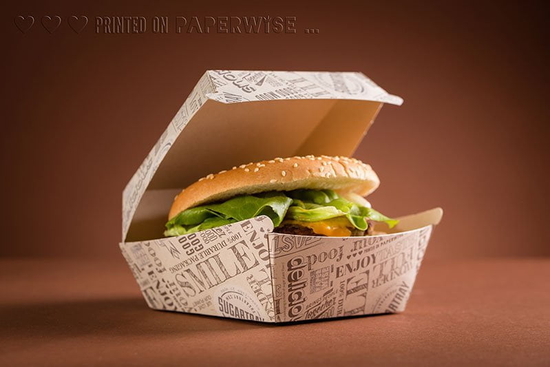 Natural packaging for hamburger
